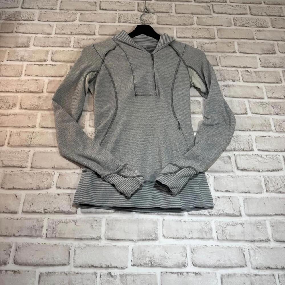 Lululemon Think Fast Pullover Heathered Slate Rulu Women's 2 - Picture 2 of 4